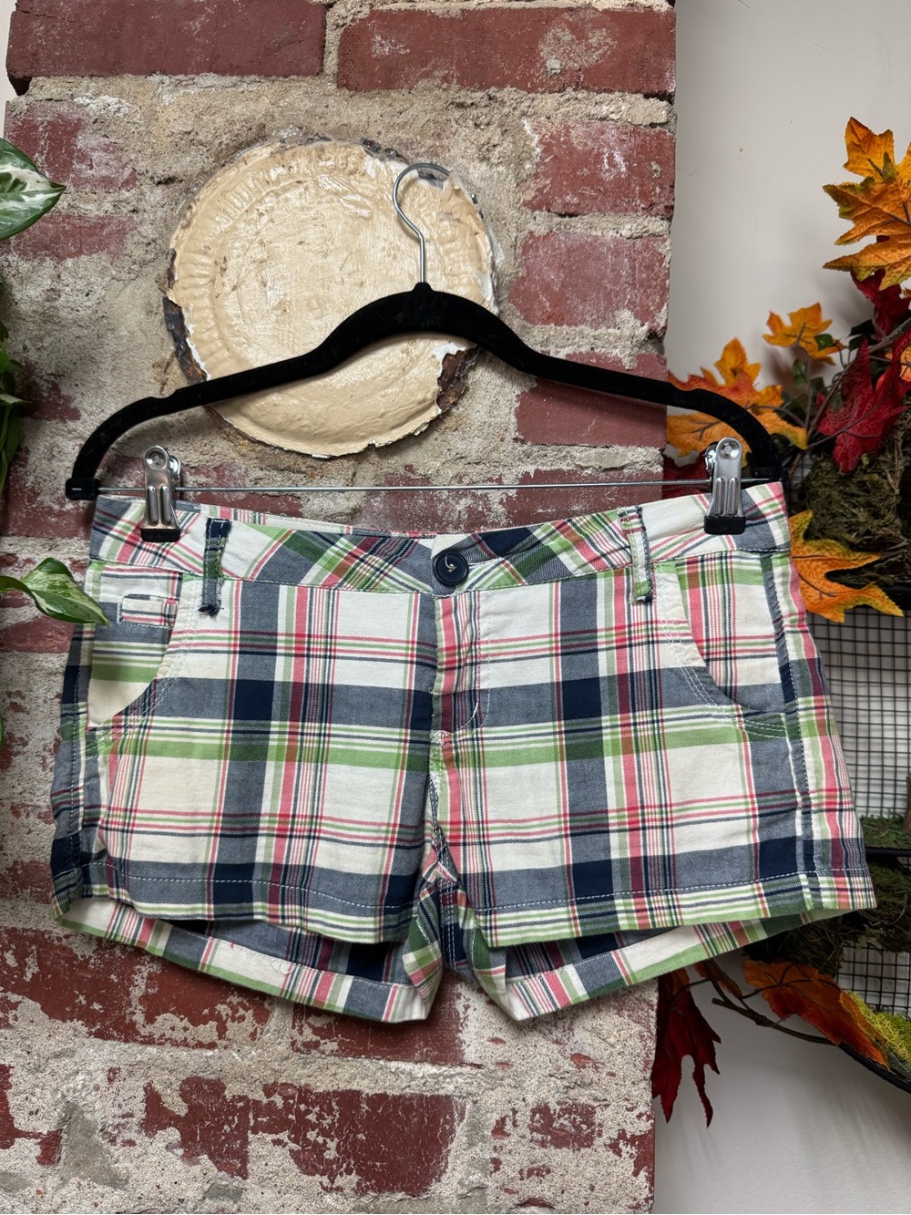Vintage Y2K Plaid Shorts Size Small